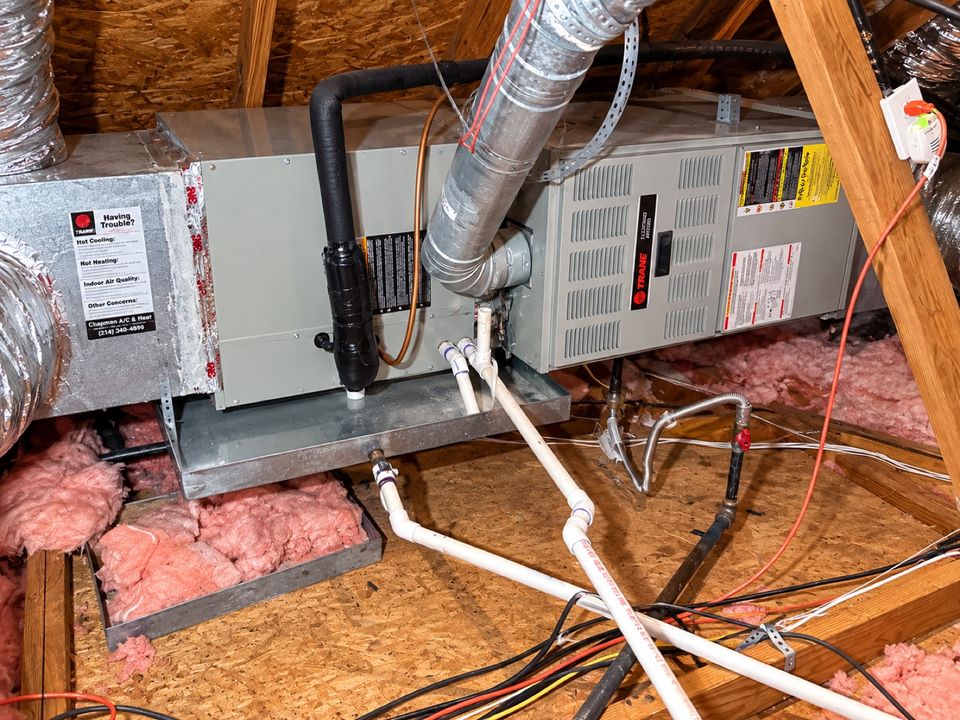Attic furnace and coil