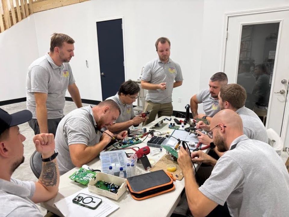 Control board training at the shop